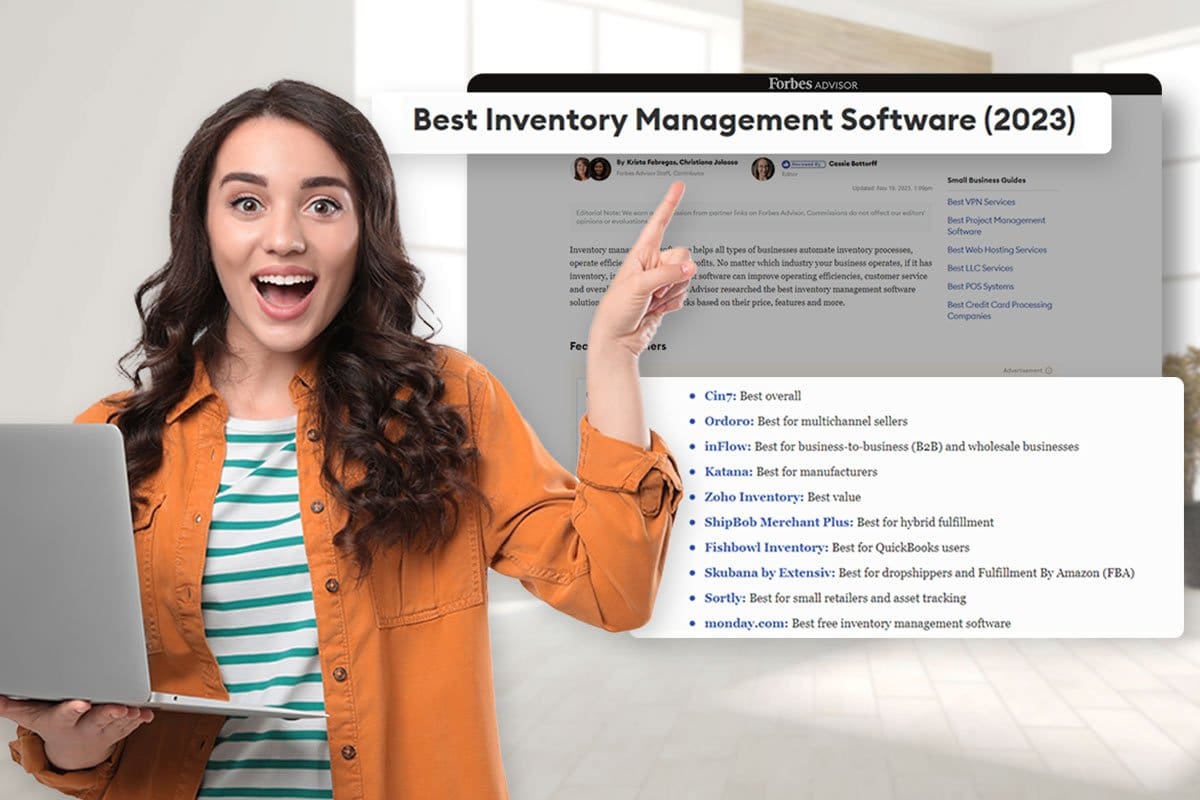 Business inventory and sales software