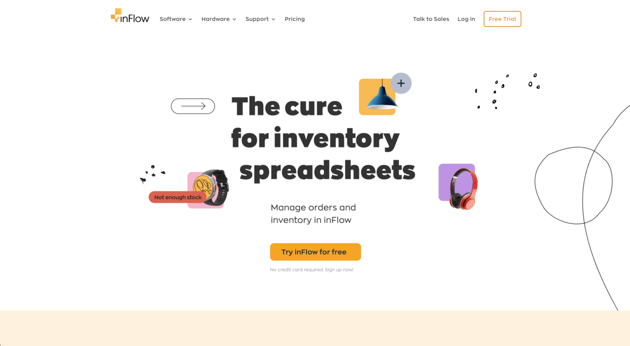 Business inventory accounting tool