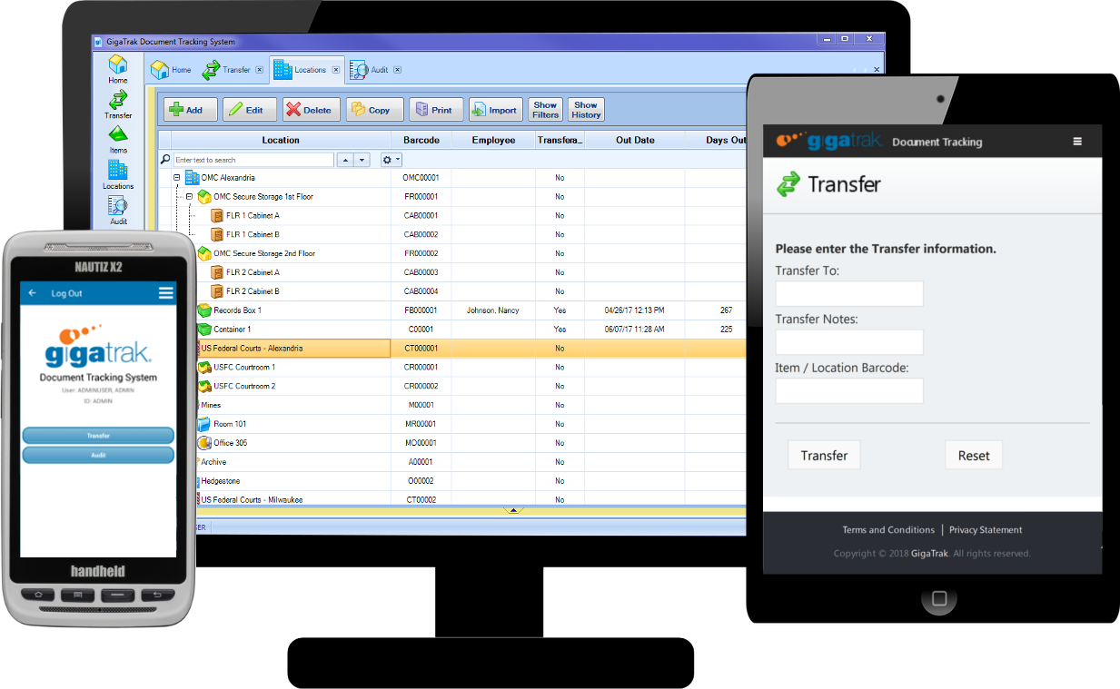 Business inventory barcode system office equipment