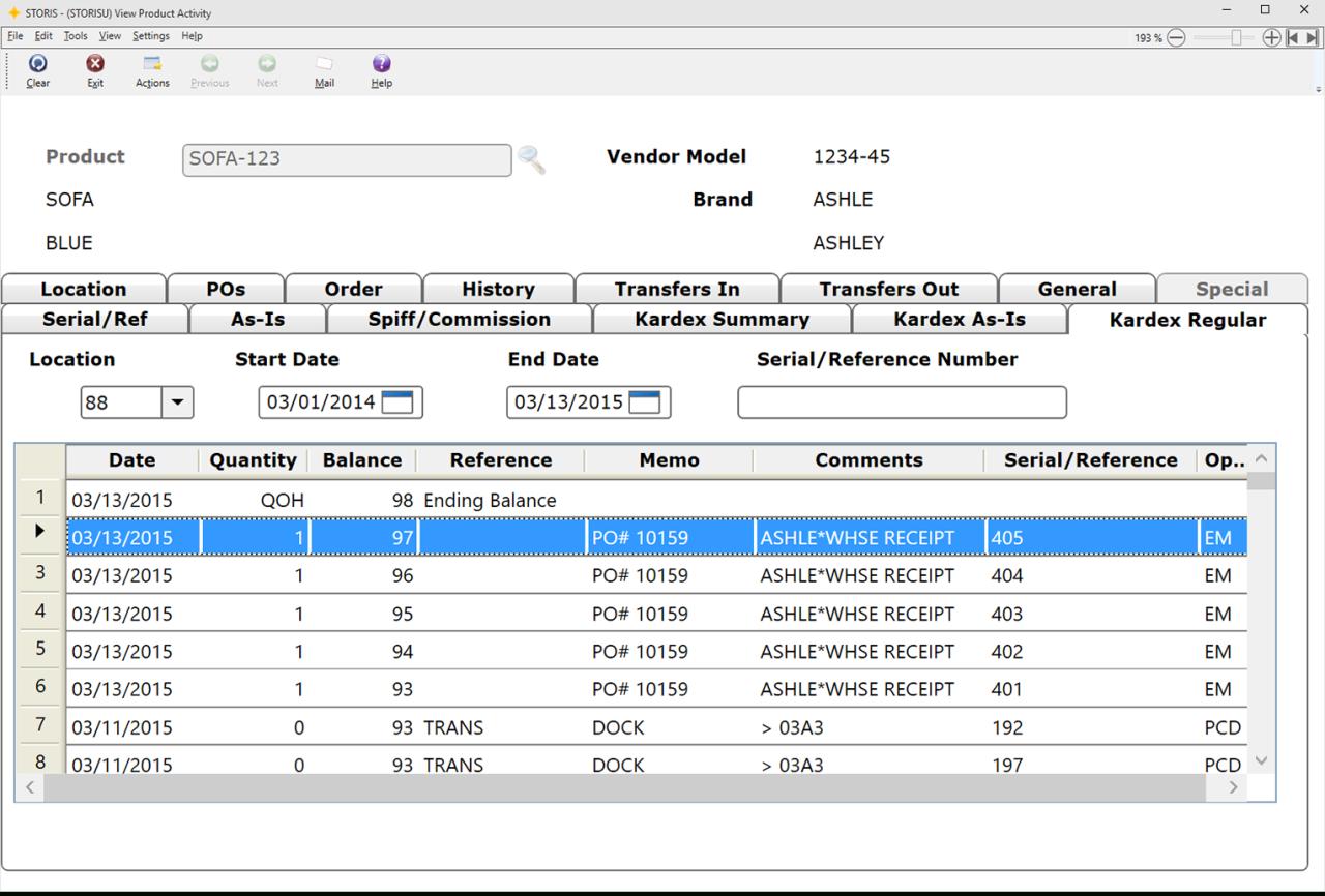 Business inventory accounting platform